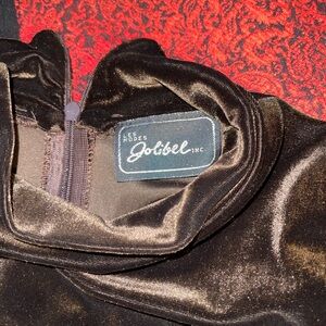 Jolibel Brown Velvet Dress